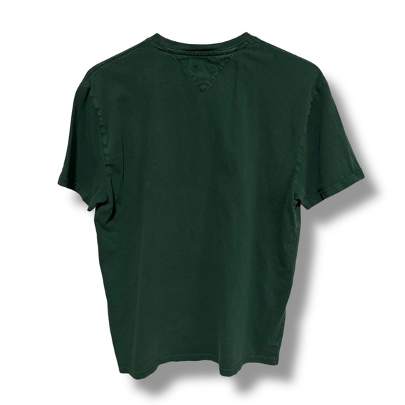 Tommy Jeans Men's Green Graphic T Shirt Regular Fit Size Large 21 x 27 - Picture 2 of 4